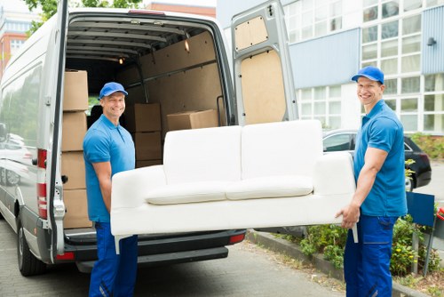 Self storage site safety overview with organised units and clear walkways