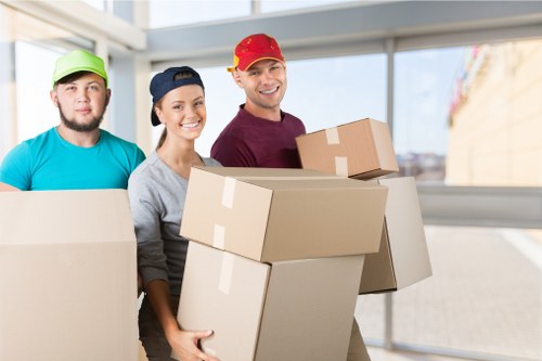Careful handling of sofas, beds, and wardrobes for storage