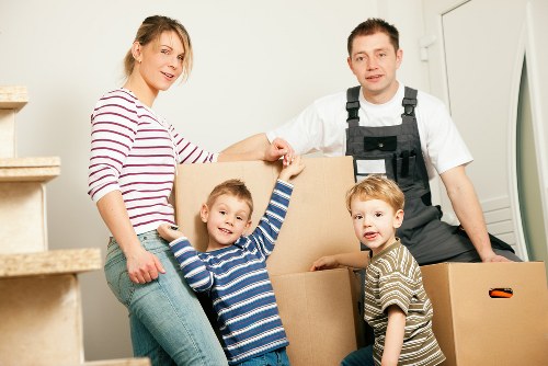 Careful loading of furniture during a local move in Lambeth